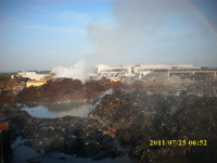 Einsatz Großbrand Recycling